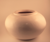 Raven Blackware Pottery - White Pot
